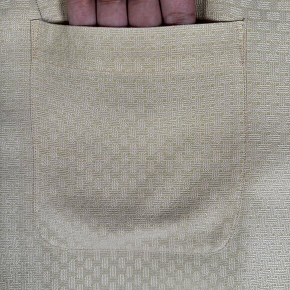 Tommy Bahama Shirt Men Size L Yellow Hawaiian Relax Short Sleeve 100% Silk - Picture 2 of 14